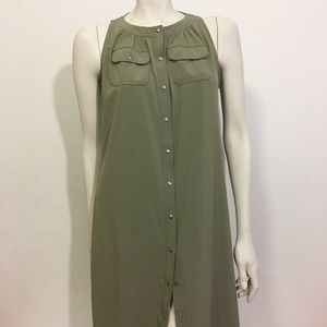 Athleta Green Sleeveless dress size 10
